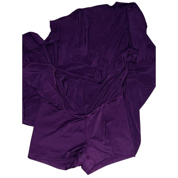 Halara Breezeful Crossover High Waisted 2-in-1 Midi Flare Skirt sz Small Burgund - Picture 12 of 16